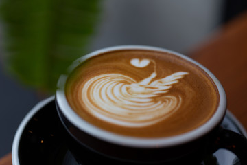 Backgrounds of Latte coffee.