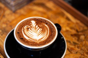 Backgrounds of Latte coffee.