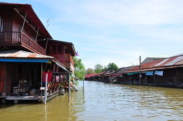 Amphawa Floating Market in Thailand - near Bangkok