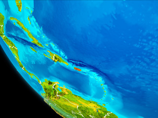 Puerto Rico on Earth from space