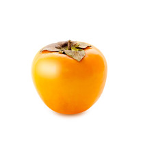 fresh persimmon isolated on white background