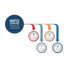 Vector infographic template for diagram, graph, presentation, chart, business concept with 4 options.