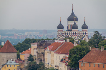 Alexander Nevsky orthodox cathedral in Tallinn, Estonia