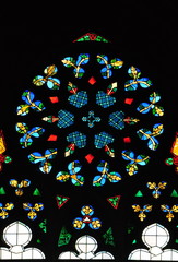 Buntglas-Fenster in einer Kirche