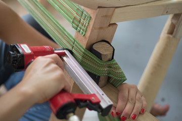 Upholstering reupholstering furniture diy, ottoman, chair, couch