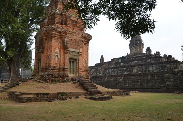 Naklejka premium angkor ancient temple cambodia 