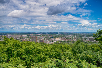 View of Montreal city in Canada