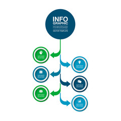 Vector infographic template for diagram, graph, presentation, chart, business concept with 6 options.