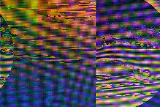 Glitch texture pixels neon color