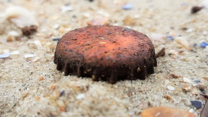 old rusty bottle cap