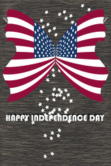 Happy Independence Day of United States of America vector illustration