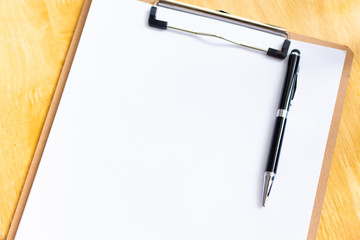White paper for note, work process or job progress. Image use for business background concept.