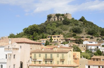 Fototapeta na wymiar Castle in Begur, Catalonia, Spain