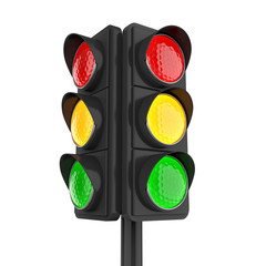 Traffic Lights Isolated