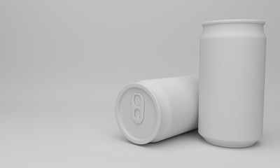 can 3d beer or water product mock up 3D rendering