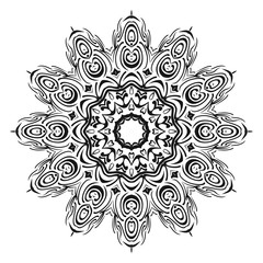 beautiful flower mandala. decorative vector. gold, black color. Super vector illustration.