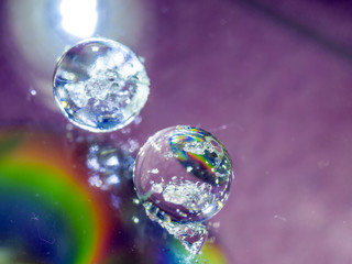 experiments with glycerin and water