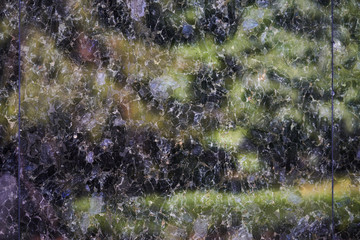 Black marble detail reflection