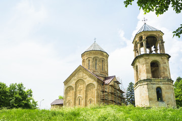 Fototapeta na wymiar Nikortsminda Cathedral Racha region of Georgia