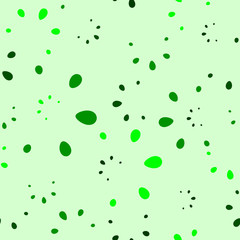 Abstract lime colored vector hand drawn floral seamless pattern