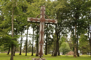Gipfelkreuz auf der Fuchskaute, der höchsten Erhebung im Westerwald