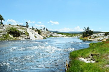 Fototapeta na wymiar Firehouse River rapids
