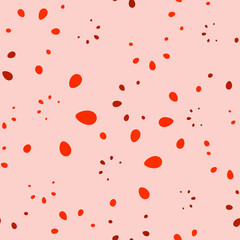 Vector abstract stern pattern with imitation petals in red shade