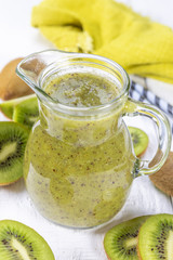 Kiwi smoothie with fresh fruits