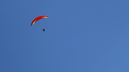 Paraglider in the sky
