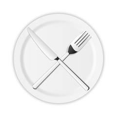 Creative vector illustration top view cutlery set of silver fork, spoon, knife isolated on transparent background. Art design kitchen silverware table setting. Concept graphic printables element