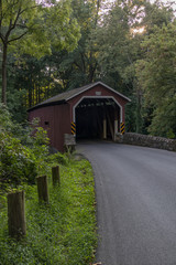 Fototapeta na wymiar Kurtz's Mill covered bridge in Lancaster, Pennsylvania