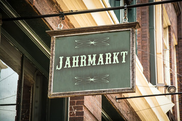 Obraz premium Schild 320 - Jahrmarkt