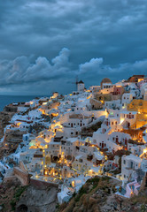 Santorini, Greek Island in the Aegean taken in April 2018