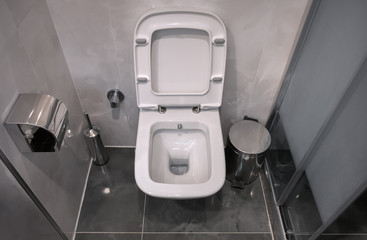 toilet in the bathroom