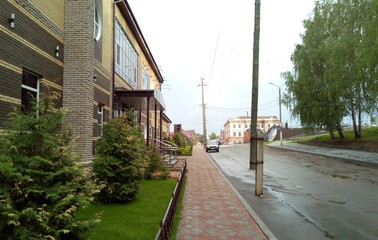 street of Sarapul after the rain