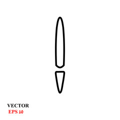 exclamation mark. vector illustration