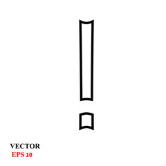 exclamation mark. vector illustration