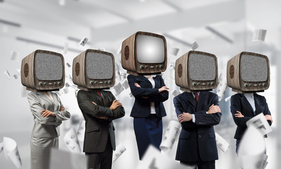 Television addiction of business people.