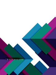 Obraz premium Multicolored abstract geometric shapes, geometry background for web banner