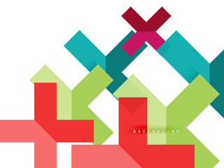 Multicolored abstract geometric shapes, geometry background for web banner