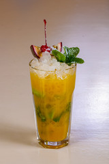 Mojito with passion fruit
