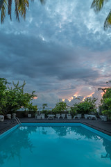 Pool in luxury resort