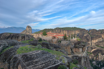 Fototapeta premium Monastery in Meteora, Northern Greece in Spring 2018