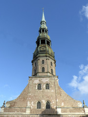Fototapeta na wymiar Petrikirche in Riga, Lettland