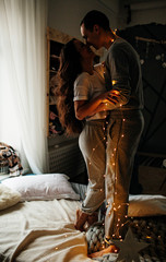 Beautiful young couple in love