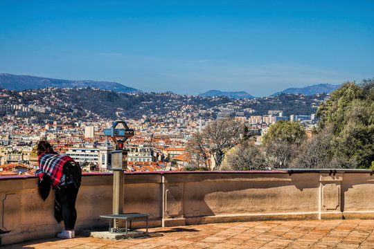 Nizza, Ausblick vom Torre Bellanda