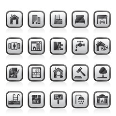 Real Estate services Icons - Vector Icon Set