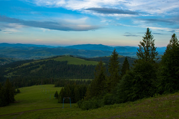 Carpathian mountine in spring