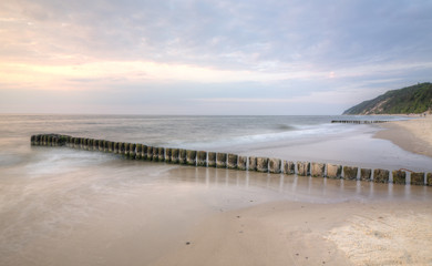 Beautiful coast of the Baltic Sea. Poland.