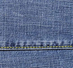 Jeans denim texture with seam